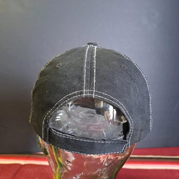 VINTAGE Legoland California Black Velcro Strap Back Hat Ball Cap - Picture 3 of 3